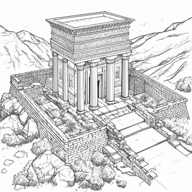 templo de salomao para colorir 6 templo de salomao para colorir 6
