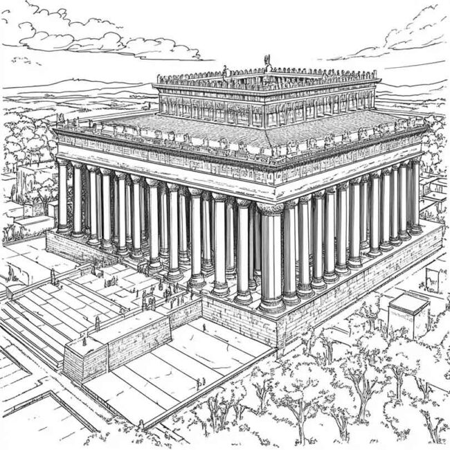 templo de salomao para colorir 7 templo de salomao para colorir 7