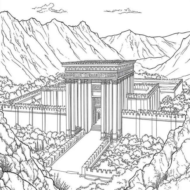 templo de salomao para colorir 37 templo de salomao para colorir 37