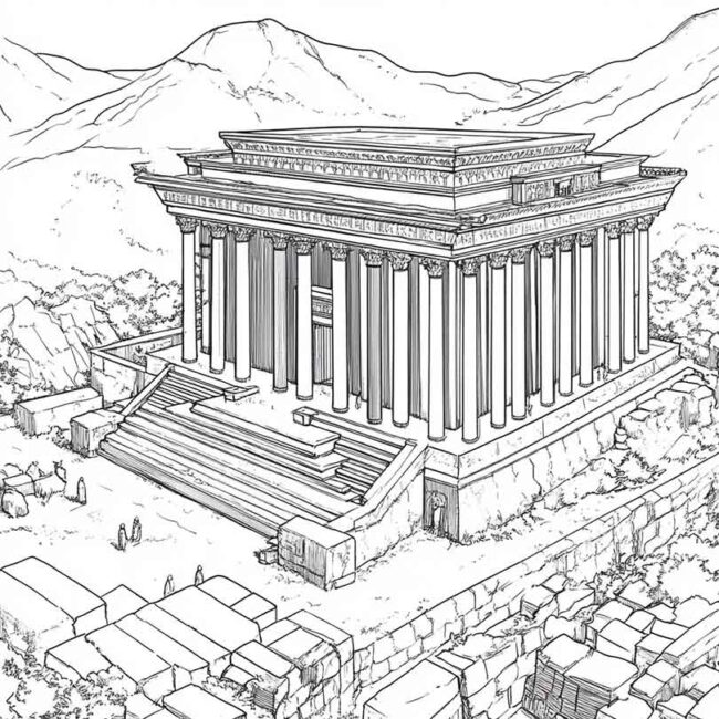 templo de salomao para colorir 42 templo de salomao para colorir 42