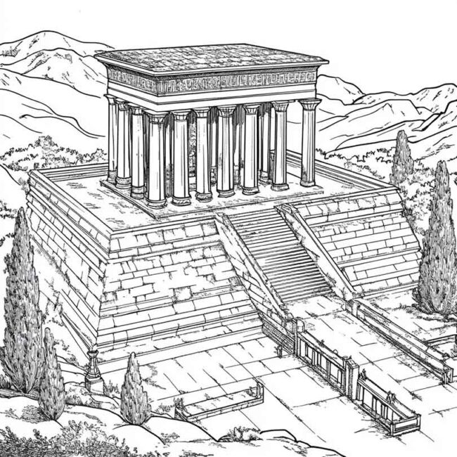 templo de salomao para colorir 1 templo de salomao para colorir 1