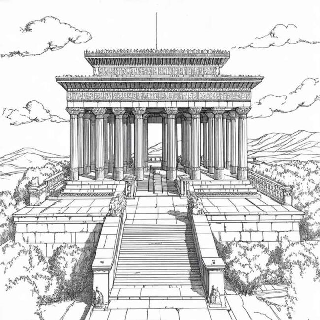 templo de salomao para colorir 23 templo de salomao para colorir 23