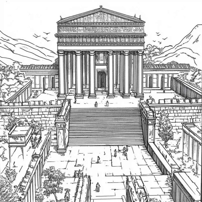 templo de salomao para colorir 4 templo de salomao para colorir 4
