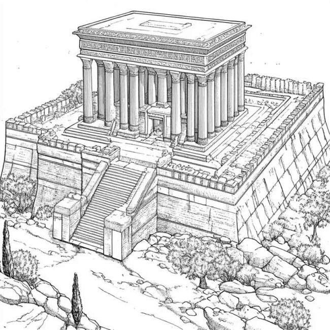 templo de salomao para colorir 5 templo de salomao para colorir 5