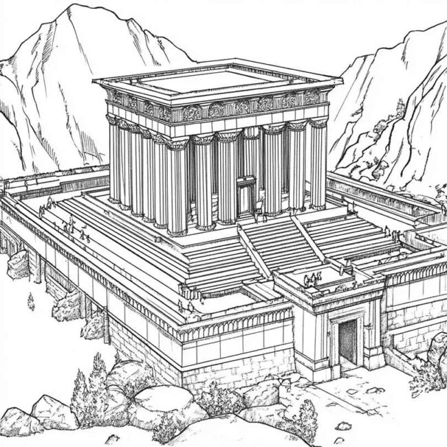 templo de salomao para colorir 16 templo de salomao para colorir 16