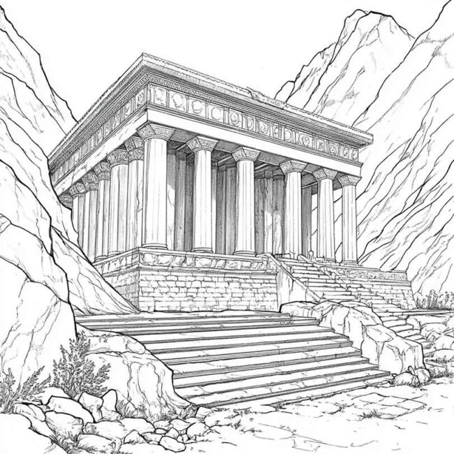 templo de salomao para colorir 17 templo de salomao para colorir 17