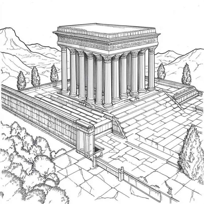 templo de salomao para colorir 28 templo de salomao para colorir 28