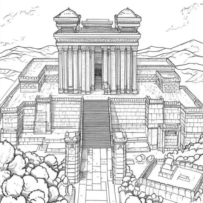 templo de salomao para colorir 13 templo de salomao para colorir 13