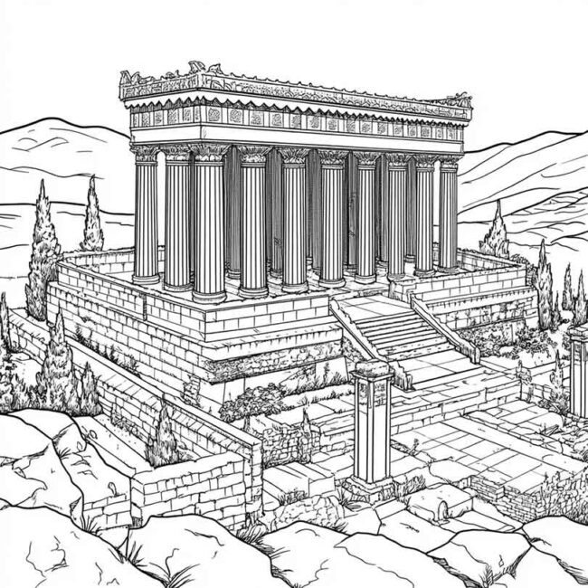 templo de salomao para colorir 25 templo de salomao para colorir 25