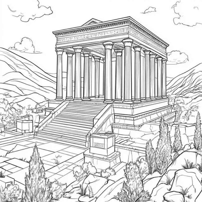 templo de salomao para colorir 27 templo de salomao para colorir 27