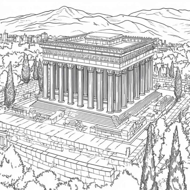 templo de salomao para colorir 12 templo de salomao para colorir 12