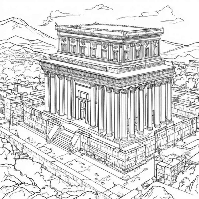 templo de salomao para colorir 11 templo de salomao para colorir 11