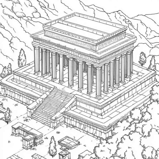 templo de salomao para colorir 15 templo de salomao para colorir 15