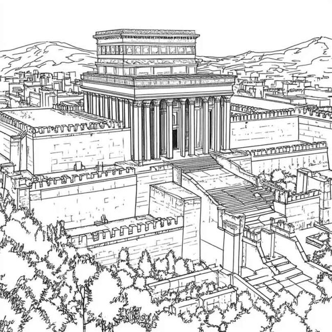 templo de salomao para colorir 48 templo de salomao para colorir 48