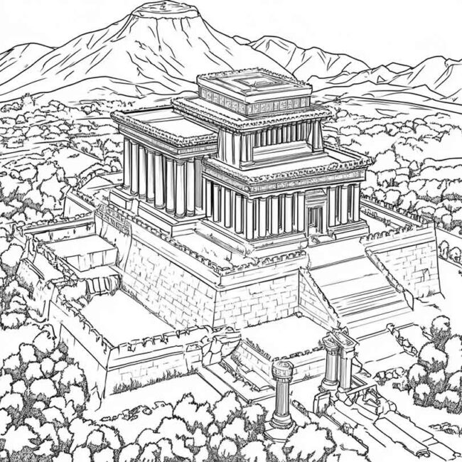 templo de salomao para colorir 14 templo de salomao para colorir 14