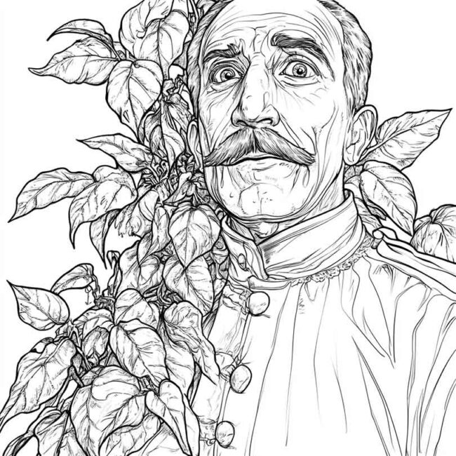 manjericao para colorir 2