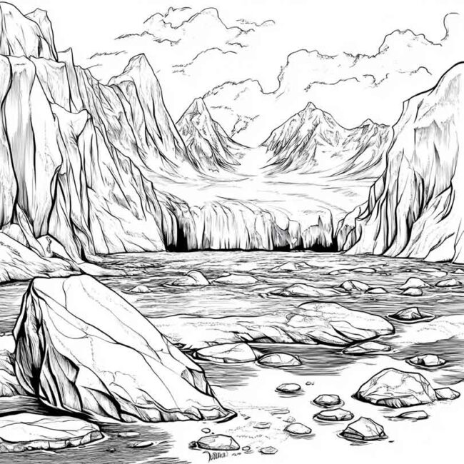 geleiras para colorir 8