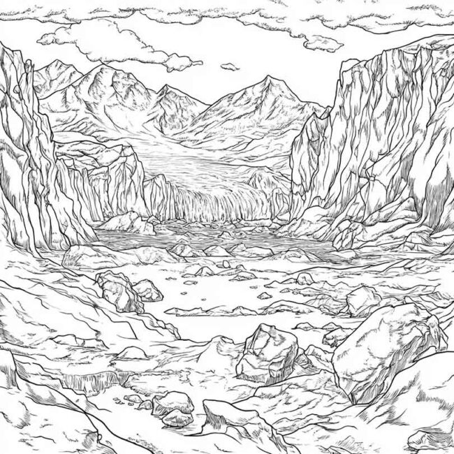 geleiras para colorir 4