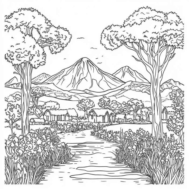 africa para colorir 54 africa para colorir 54