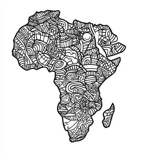 africa para colorir 45 africa para colorir 45