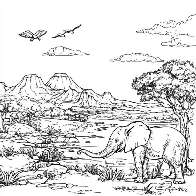 africa para colorir 20 africa para colorir 20