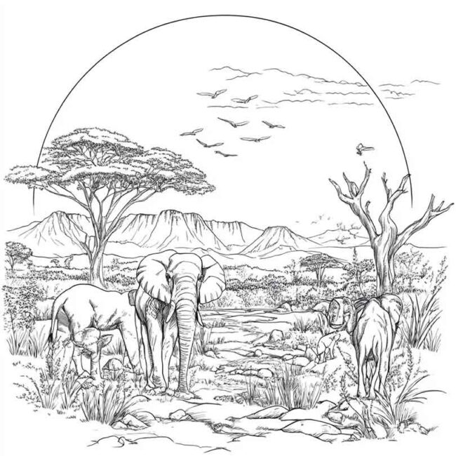 africa para colorir 14 africa para colorir 14