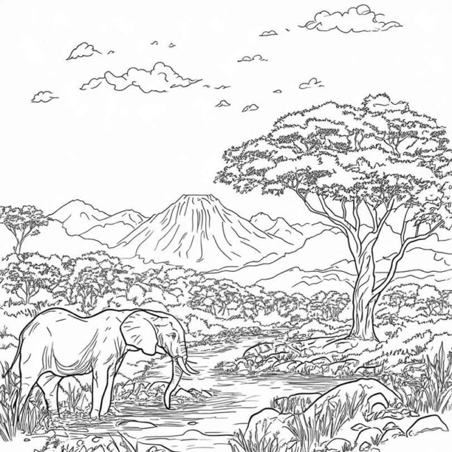 africa para colorir 10 africa para colorir 10
