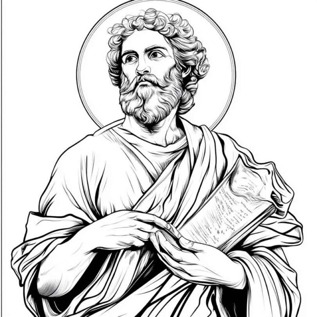 sao judas tadeu para colorir 42