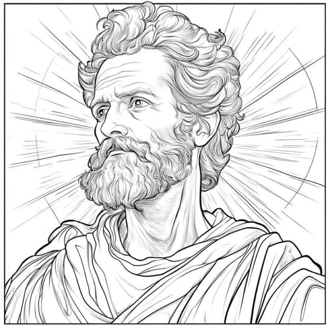 sao judas tadeu para colorir 16