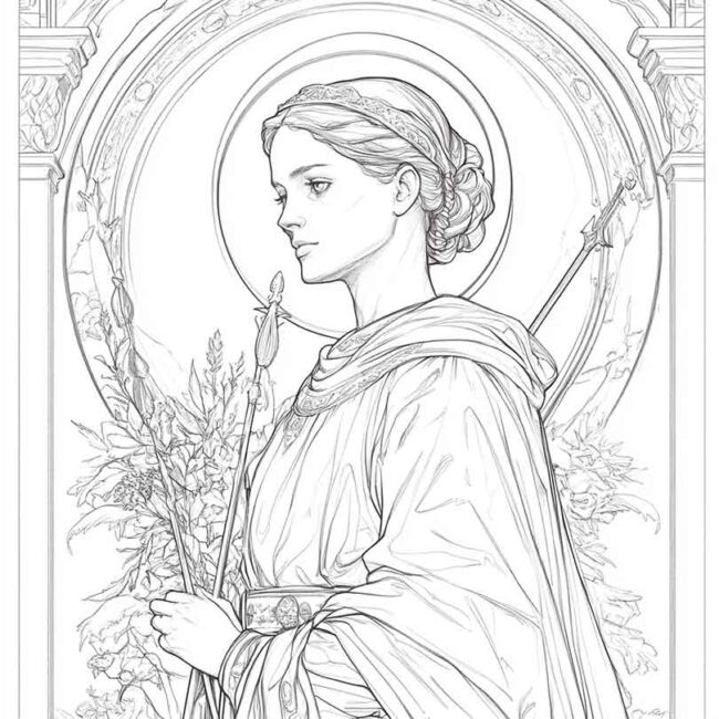 santa cecilia para colorir 35 santa cecilia para colorir 35