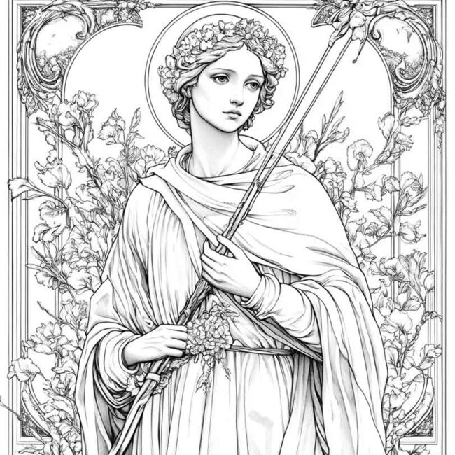 santa cecilia para colorir 16 santa cecilia para colorir 16