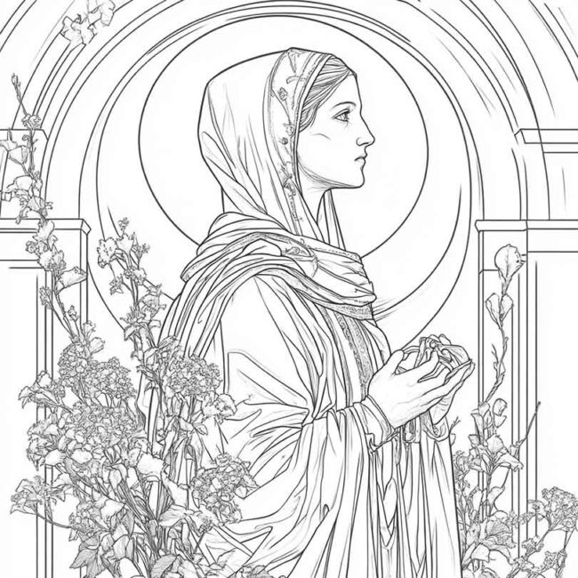 santa cecilia para colorir 32 santa cecilia para colorir 32