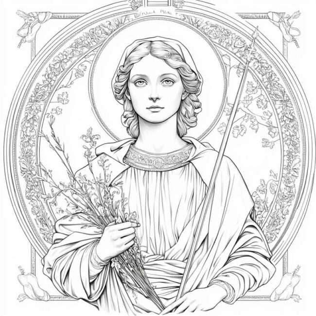 santa cecilia para colorir 25 santa cecilia para colorir 25