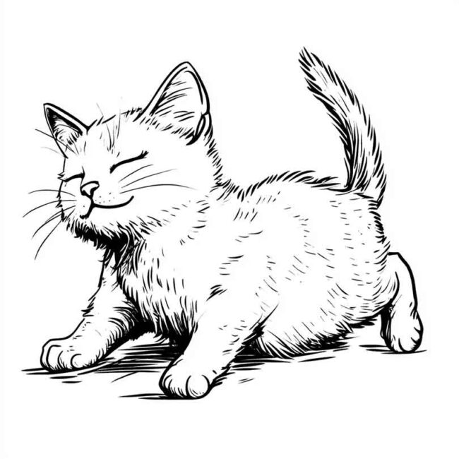 gatinho se espreguicando 14