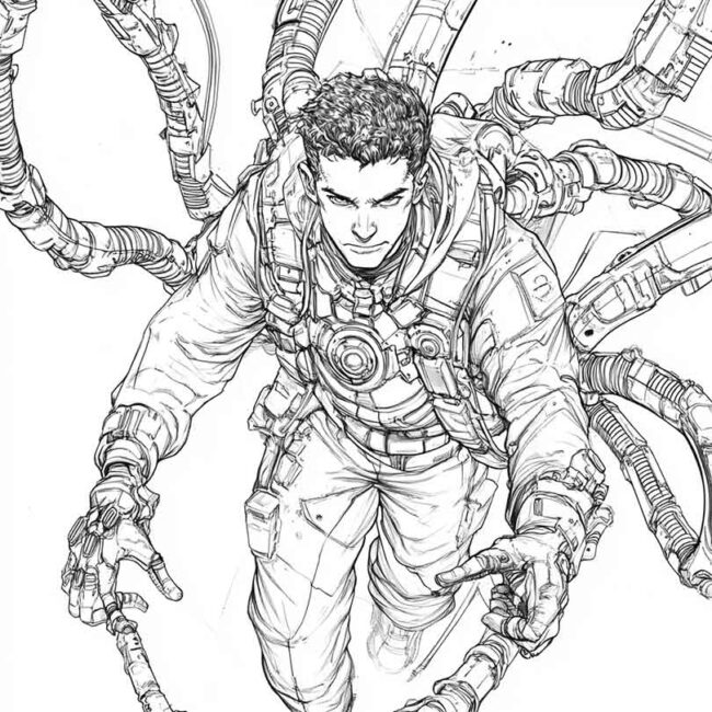 Doutor Octopus para colorir 7