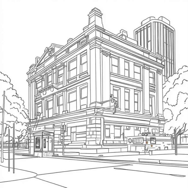 delegacia para colorir 9