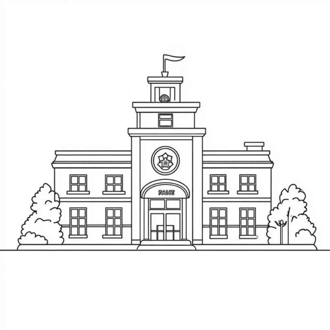 delegacia para colorir 48
