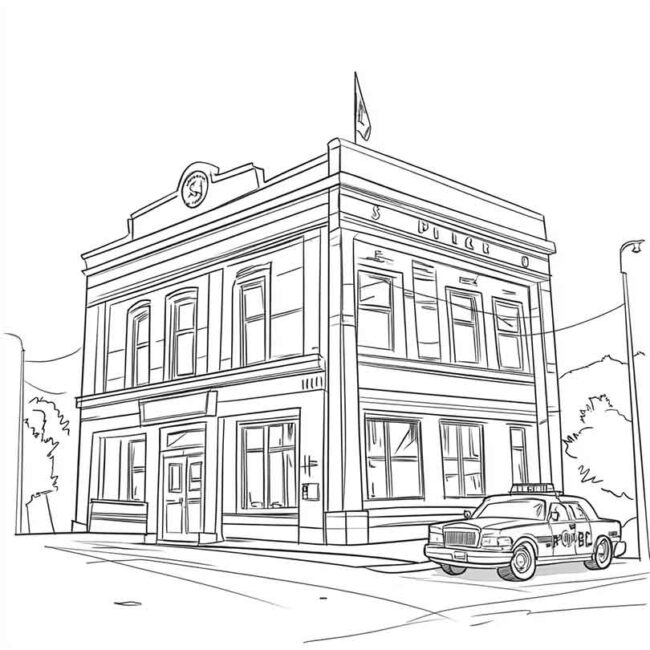 delegacia para colorir 28