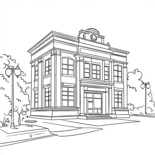 delegacia para colorir 39