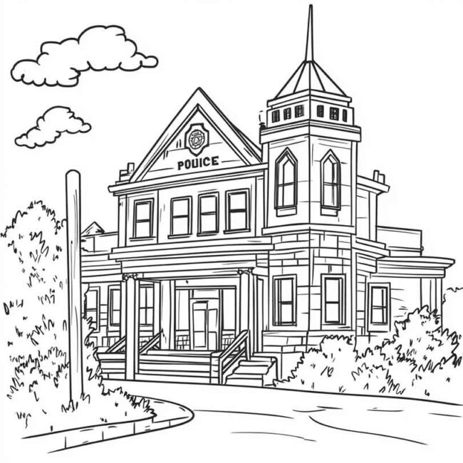 delegacia para colorir 19