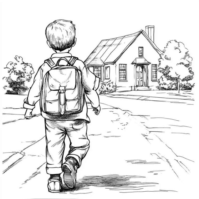 desenho de crianca indo para escola 6 desenho de crianca indo para escola 6