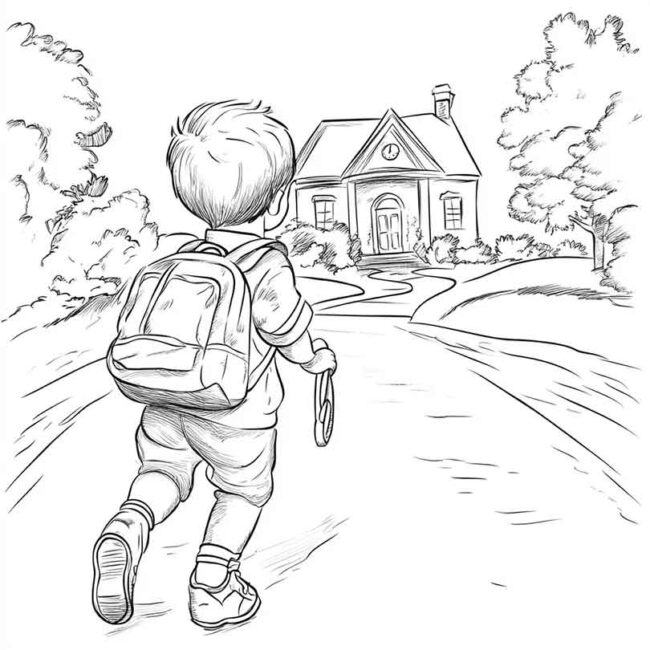 desenho de crianca indo para escola 7 desenho de crianca indo para escola 7