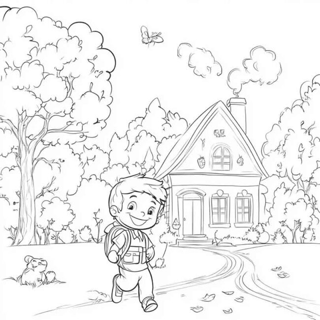 desenho de crianca indo para escola 1 desenho de crianca indo para escola 1