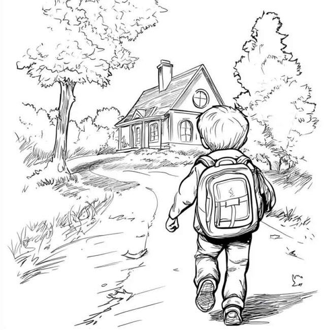 desenho de crianca indo para escola 3 desenho de crianca indo para escola 3