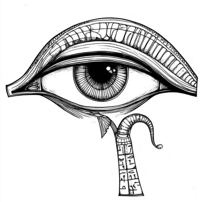 Olho de Horus para colorir 9 Olho de Horus para colorir 9