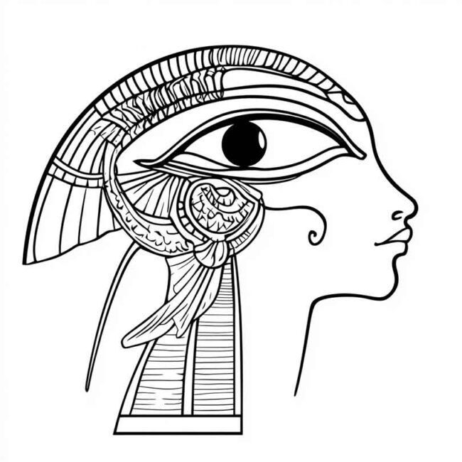 Olho de Horus para colorir 37 Olho de Horus para colorir 37