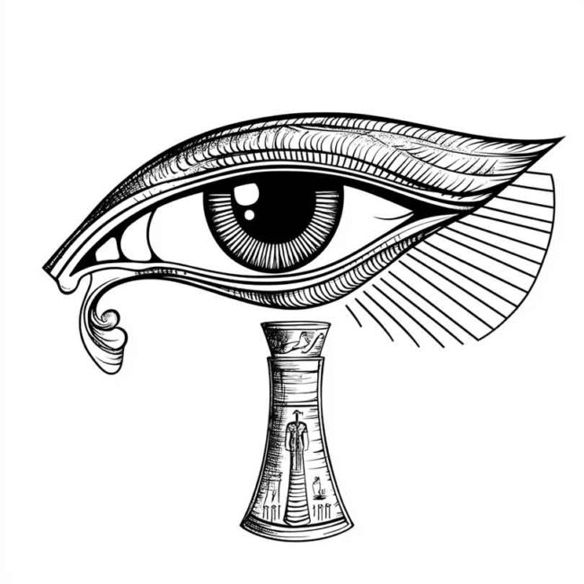 Olho de Horus para colorir 36 Olho de Horus para colorir 36