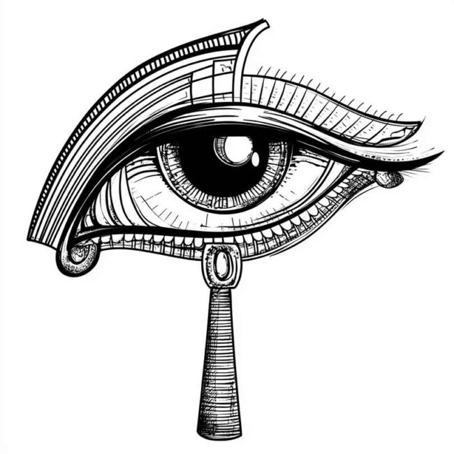 Olho de Horus para colorir 33 Olho de Horus para colorir 33