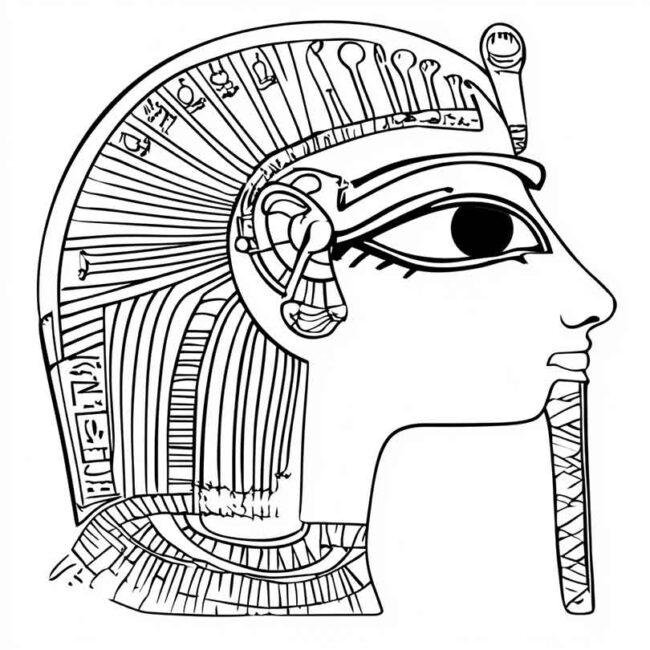 Olho de Horus para colorir 10 Olho de Horus para colorir 10