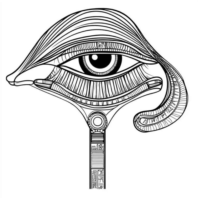 Olho de Horus para colorir 25 Olho de Horus para colorir 25
